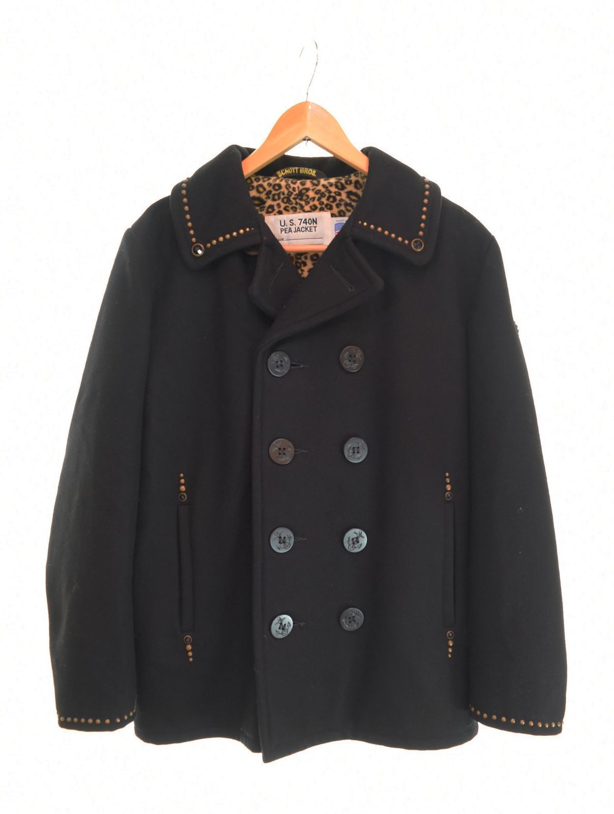 SCHOTT/ピーコート/U.S.740N/ブラウン/サイズ38/ショット Schott