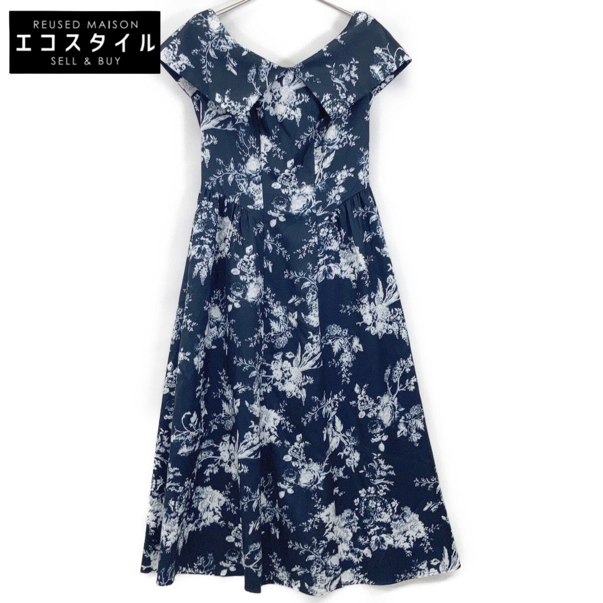 Her lip to ハーリップトゥ ﾈｲﾋﾞｰ Secret Garden Midi Dress|ｼｰｸﾚｯﾄｶﾞｰﾃﾞﾝﾐﾃﾞｨﾄﾞﾚｽ M