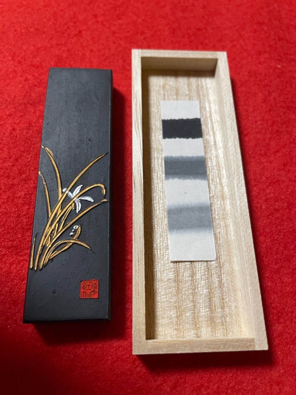 古梅園『水墨画用墨』美しい青色系創業1577年奈良墨老舗