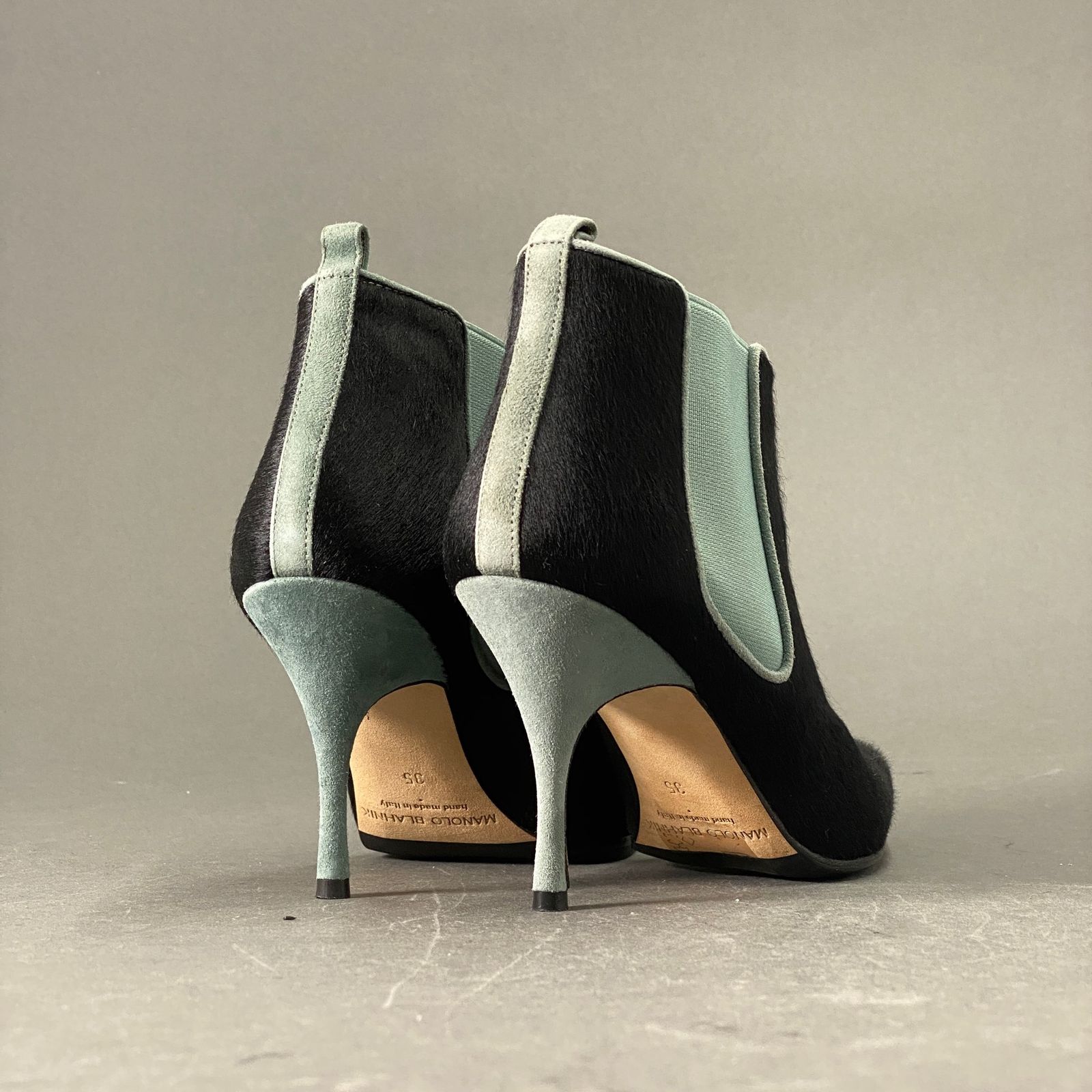 23L6 イタリア製 MANOLO BLAHNIK マノロ ブラニク ショートブーツ 35 