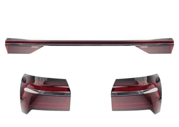 アウディ A6 C8 2019年- LEDトランクスポイラーランプ テールライト LEDシーケン 流れるシャルウィンカー 3Pセット