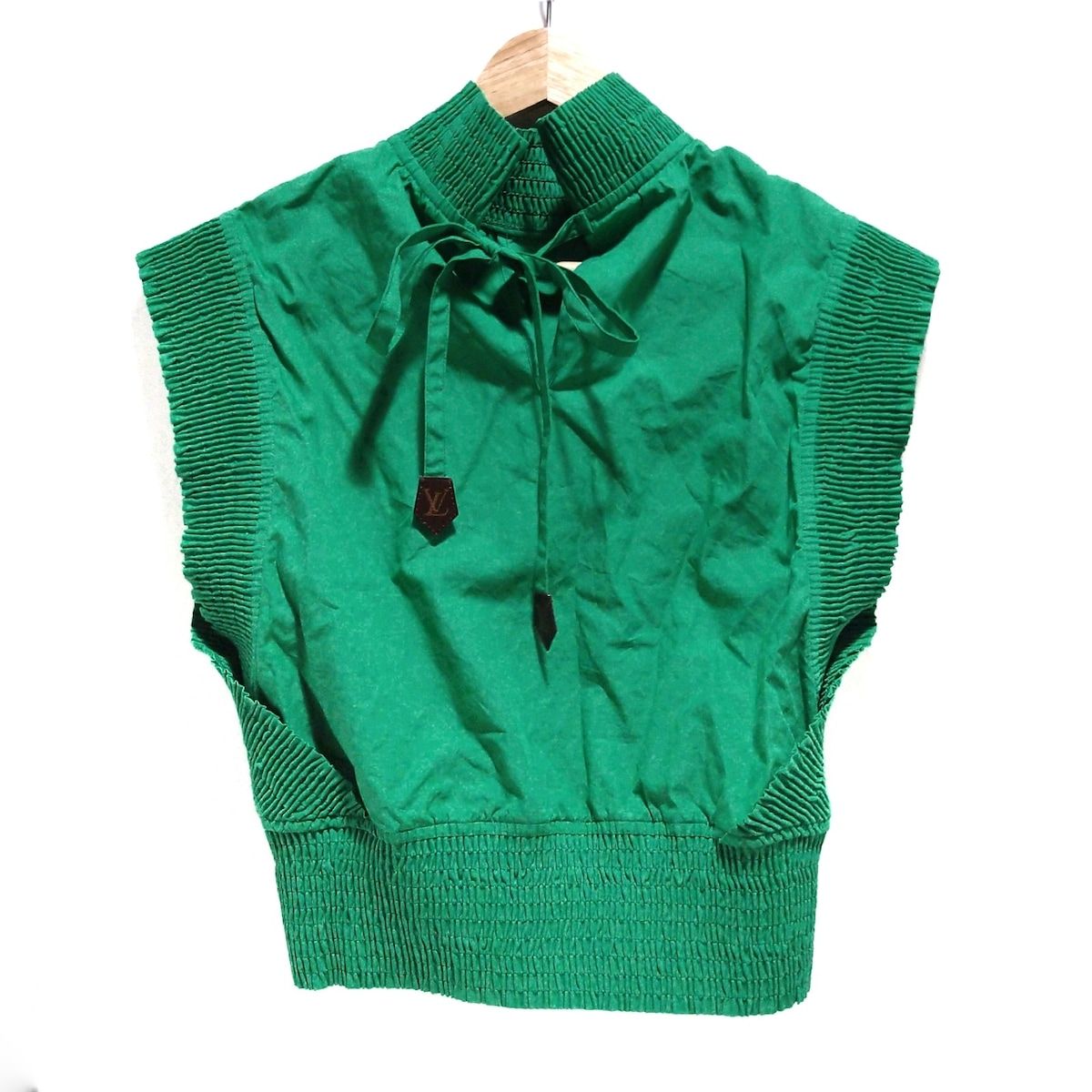 LOUIS VUITTON ルイヴィトン ノースリーブカットソー サイズ36 S レディース - RW 231 B XKG FOTO 40 グリーン
