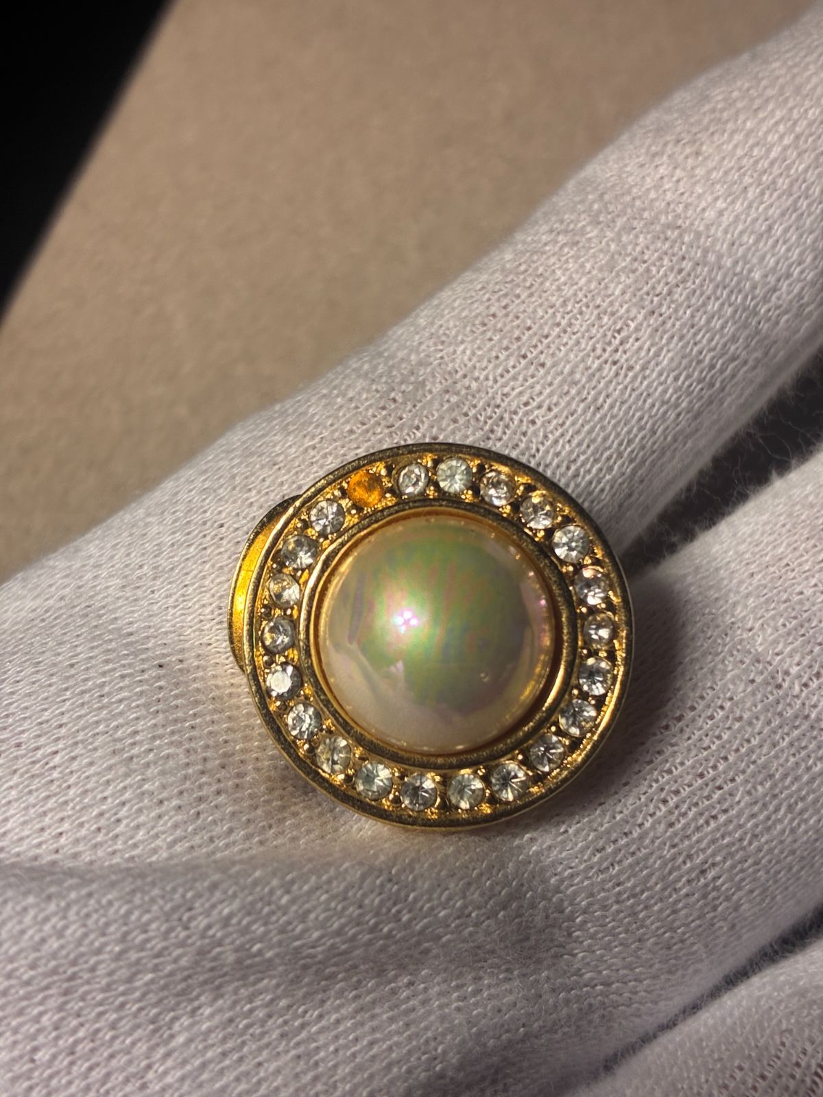 クリスチャンディオール イヤリング フェイクパール ラインストーン B25102233 NICORILABO_COM