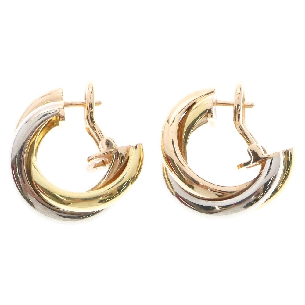 Cartier カルティエ TRINITY EARRINGS K18YG K18PG K18WG スリー トリニティ ピアス ゴールド