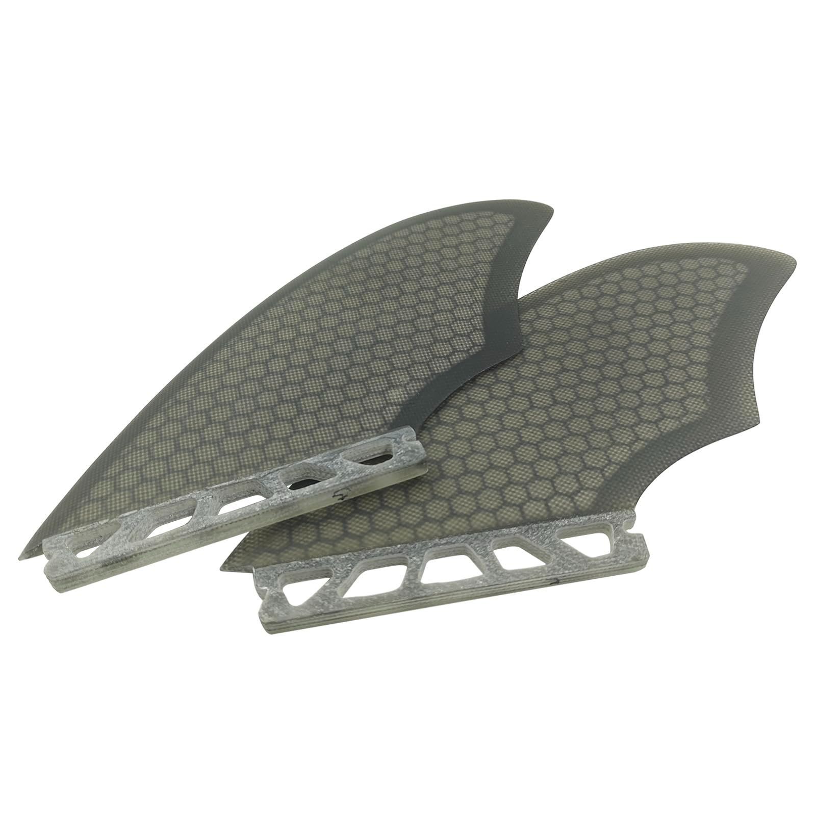 ボードフィン Keel fin 2フィン 2枚セット サーフィン スラスタ surfboard fins Single Tab - Double Tabs Single Tabブラック