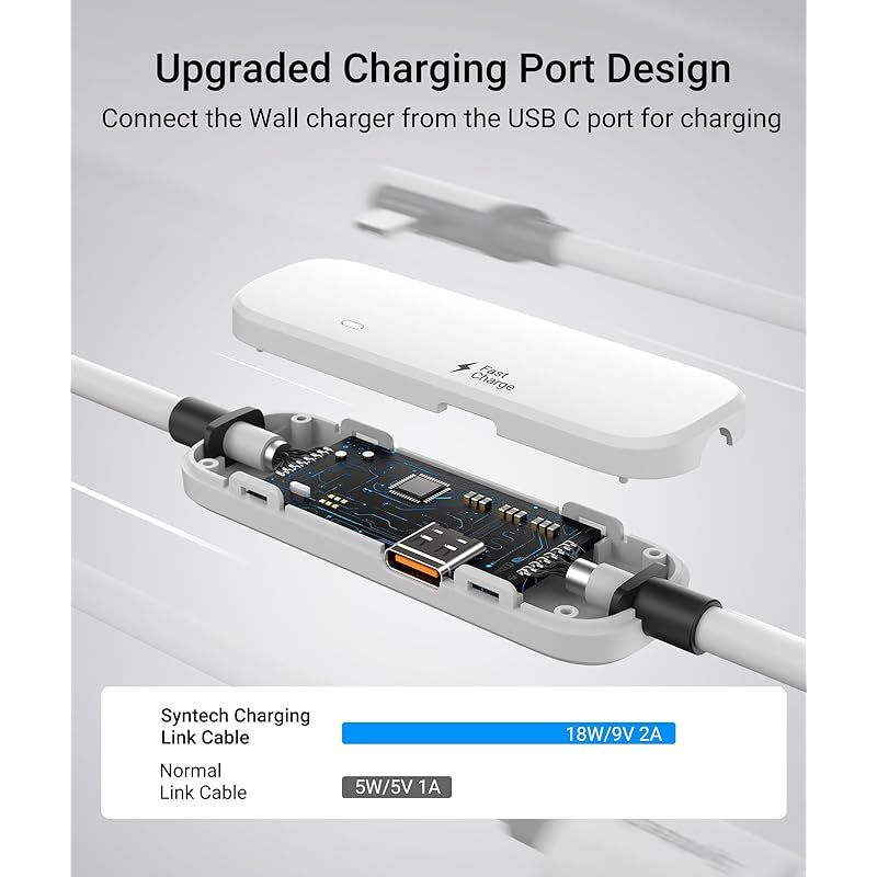 Syntech リンクケーブル 3M 充電付き Meta Quest 3S Quest 3 Quest 2 Pico 4 に対応 別の充電ポート付き VR リンクケーブル USB 3.0 から Type C コード ライト PC SteamVR 用