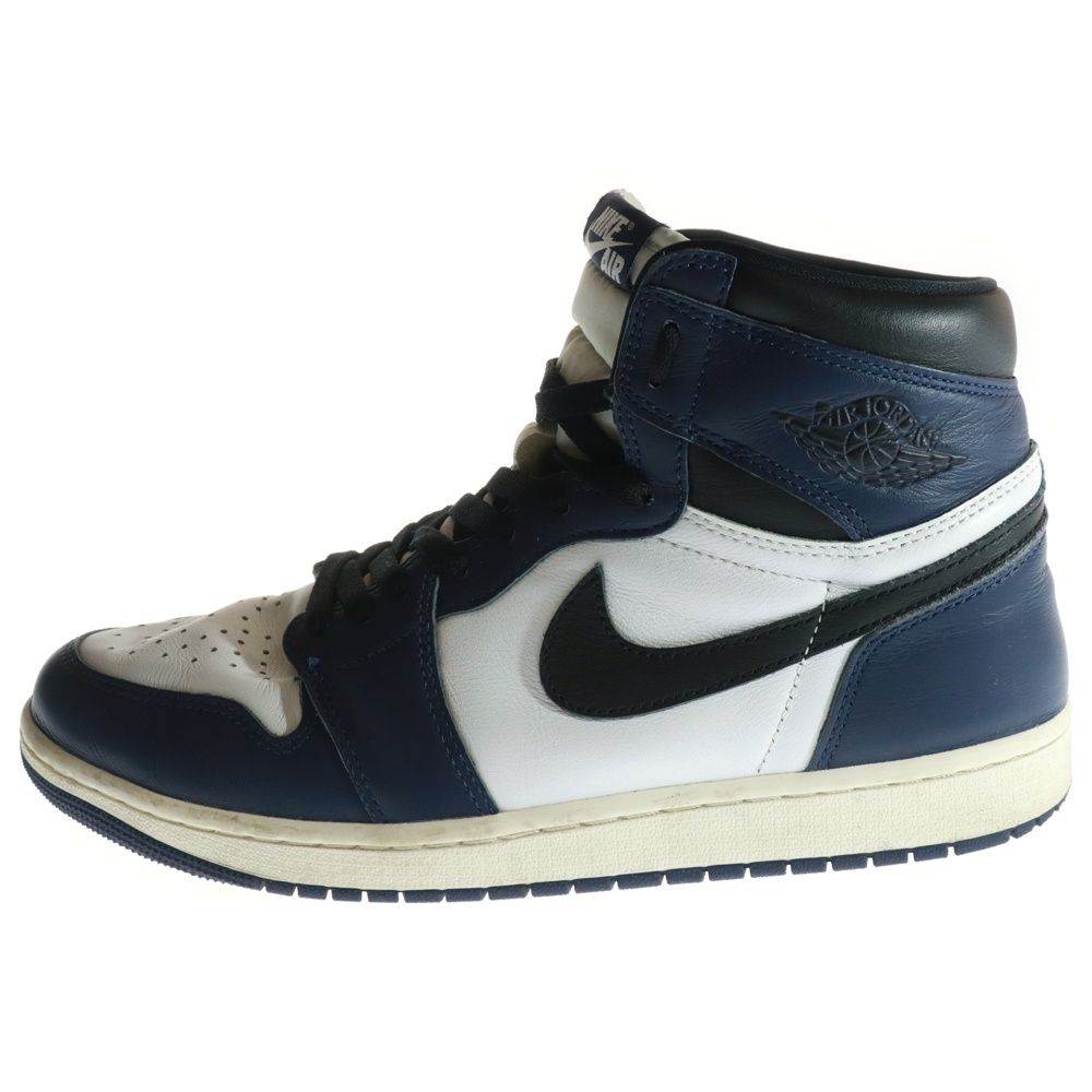 NIKE Air Jordan 1 ネイビー/ホワイト 未使用 エアジョーダン 1 ハイ OG CO.JP ホワイト ミッドナイトネイビー