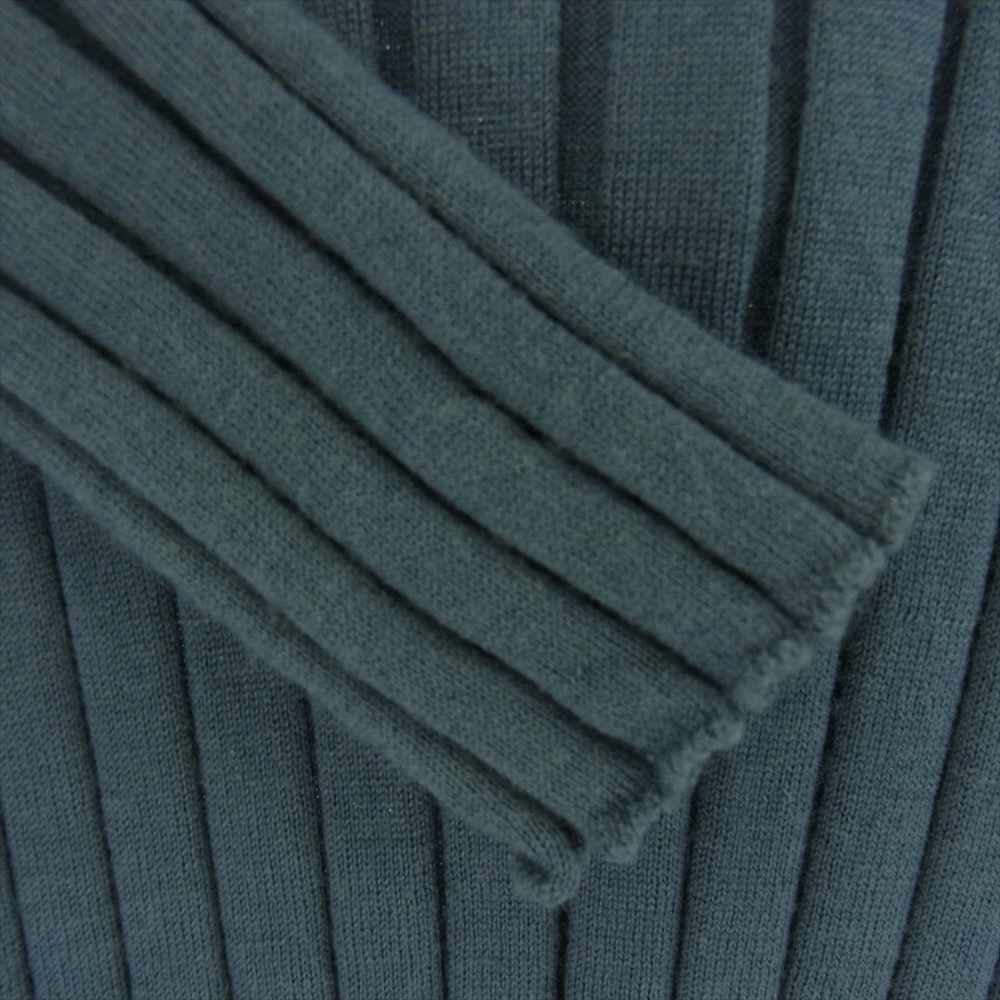 CELINE セリーヌ 7260 23FG8 ウール リブ ニット トップ インディゴ  