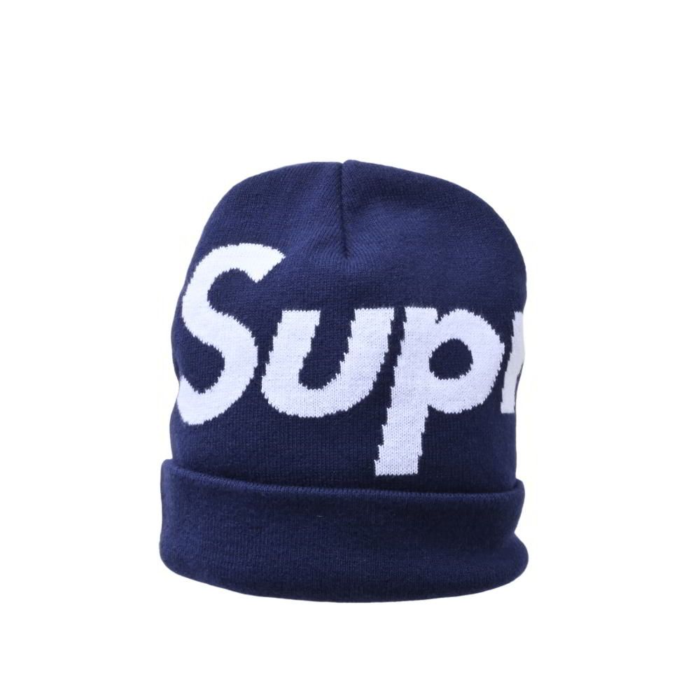 Supreme カシミヤ混 ロゴ ニット帽