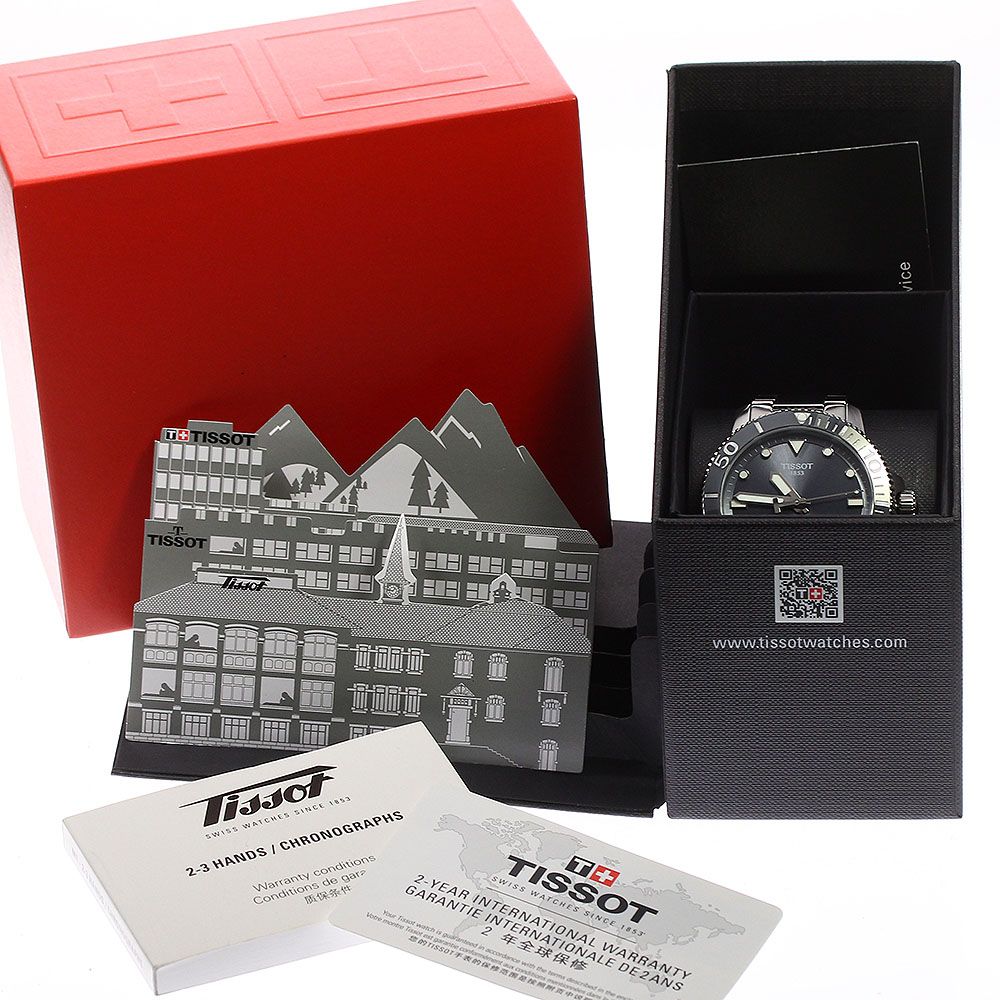 ティソ TISSOT T120407A シースター1000 デイト 自動巻き メンズ良品内 