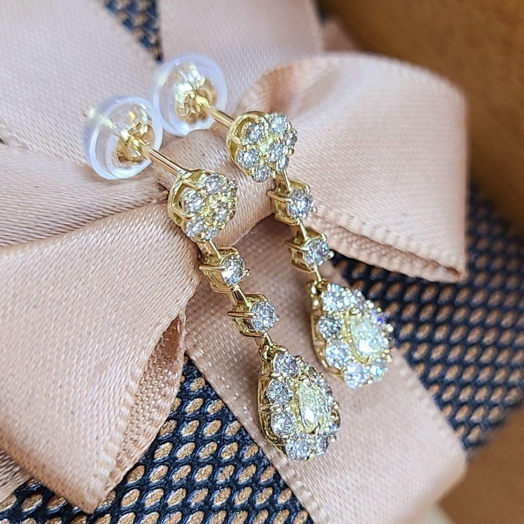 天然ダイヤモンドピアス0.7ct k18 （K18ダイヤモンドピアス（0.04ct  