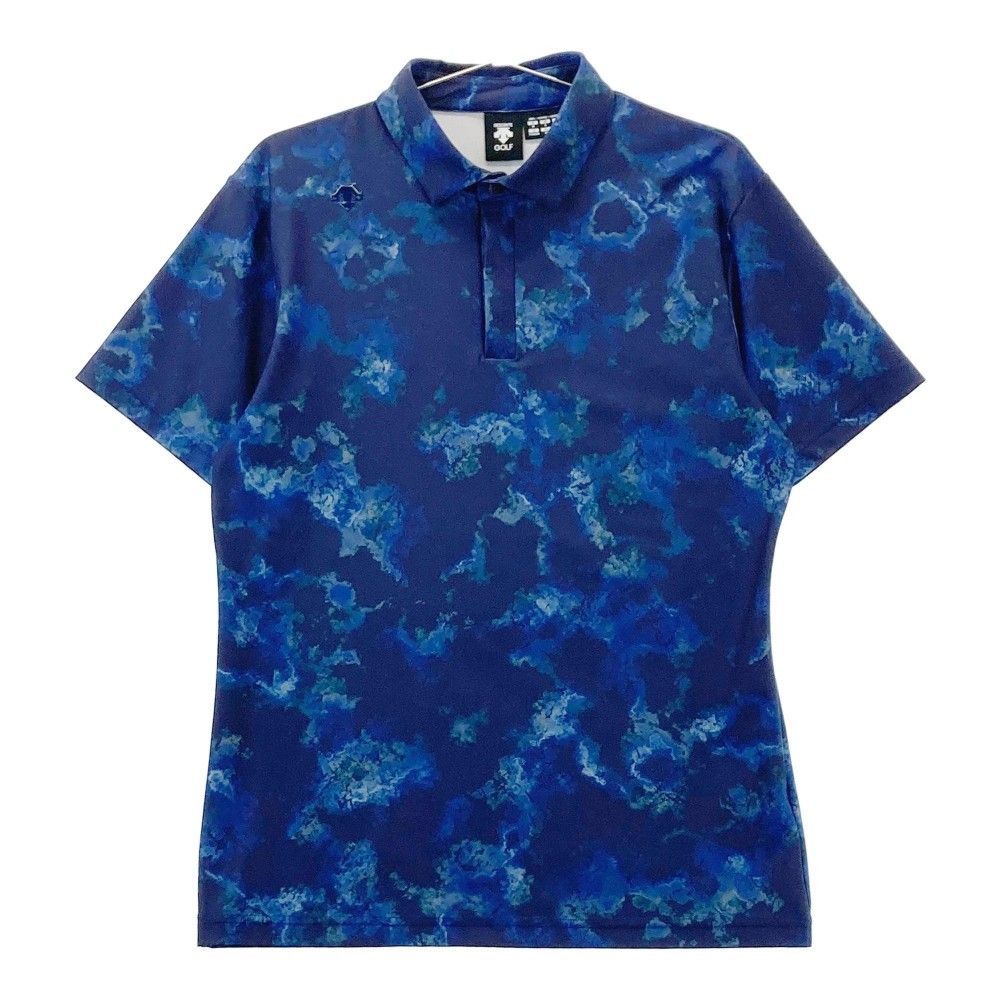 美品 デサント ゴルフ スポーツ シャツ ポロシャツ ネイビー Mサイズ サイズ：M DESCENTE GOLF デサントゴルフ 2023年モデル 半袖ポロシャツ
