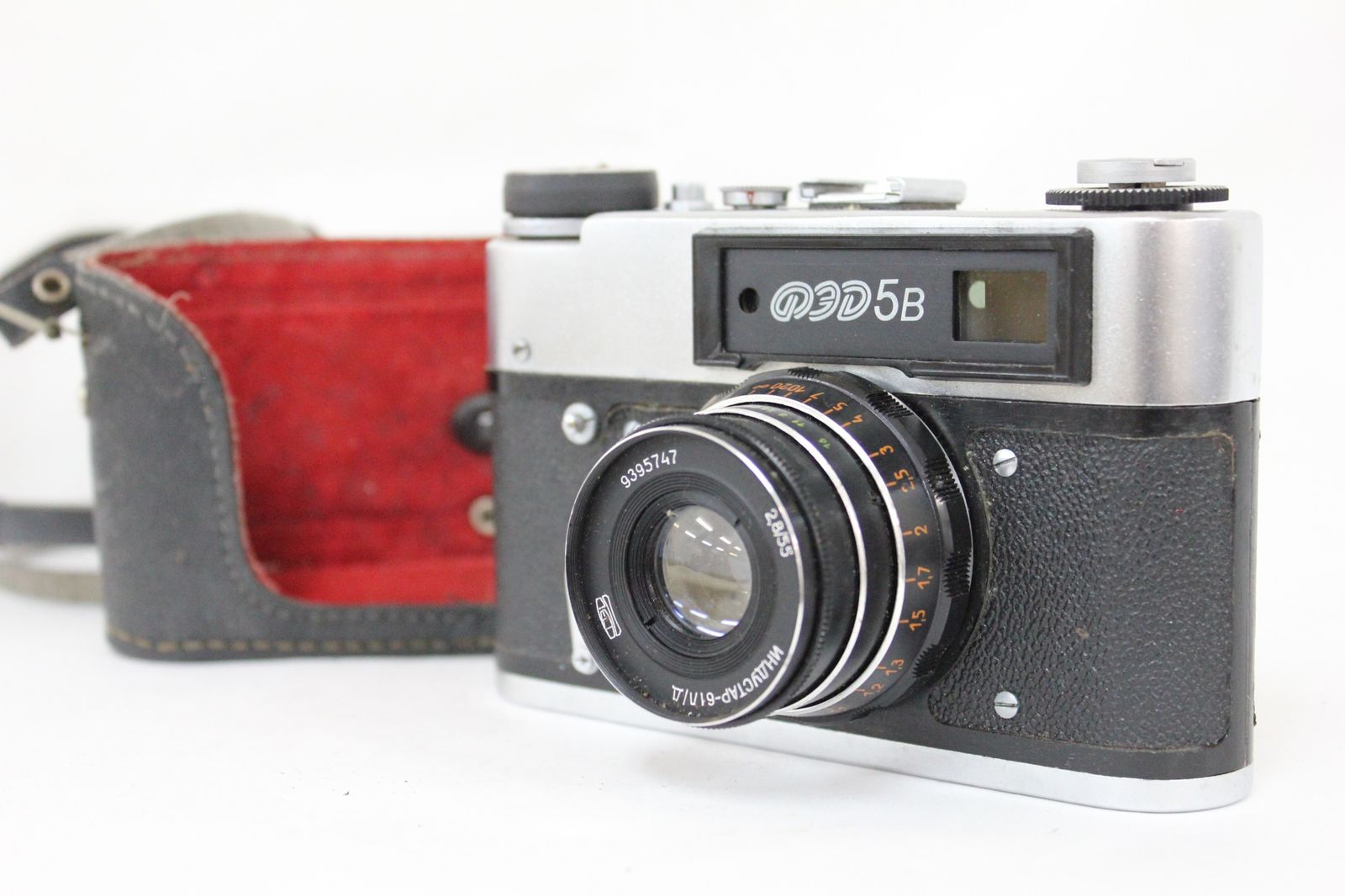 品 FED 5B Industar-61 L|D 55mm F2.8 ケース付き レンジファインダー カメラ M5302