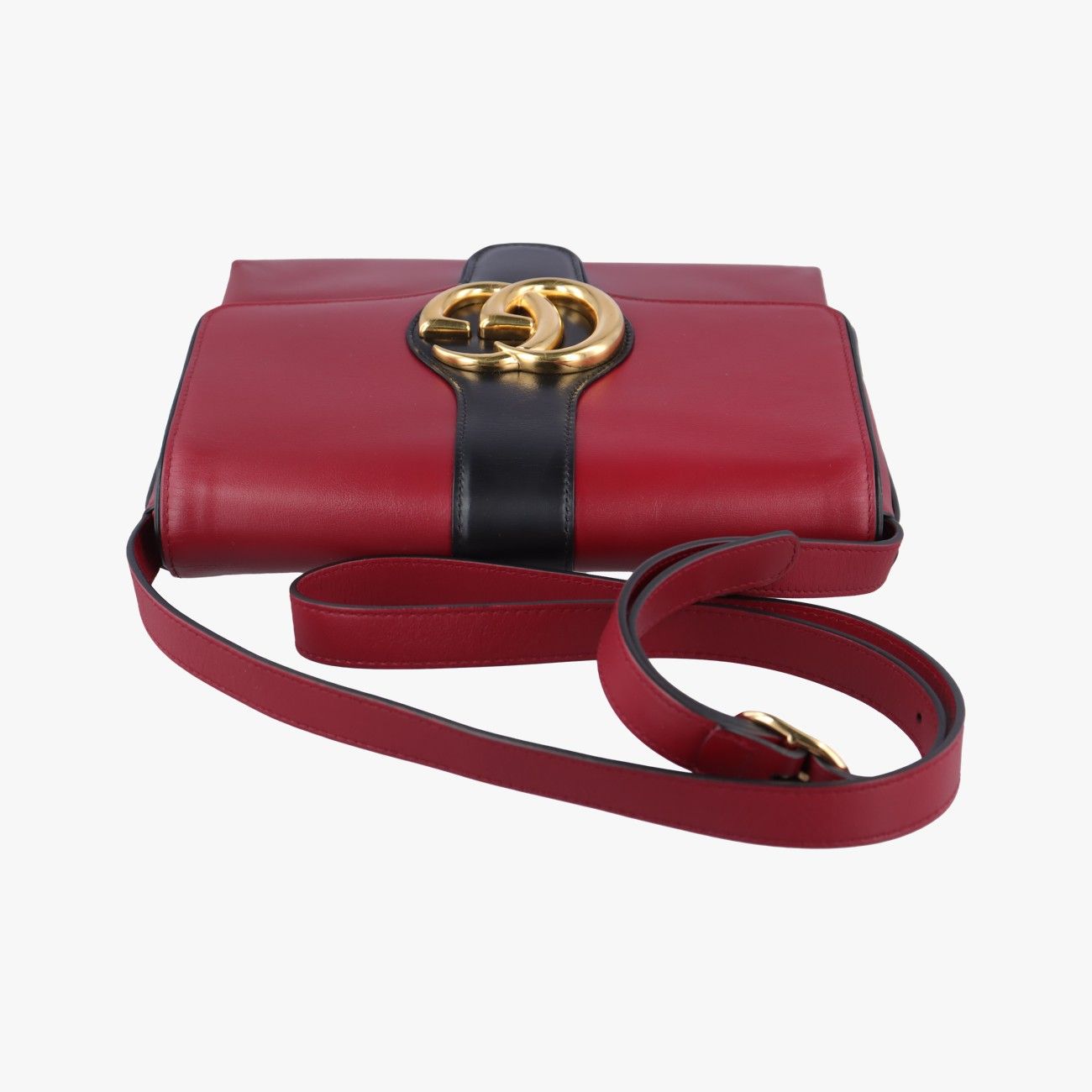 グッチGucciアリーレッド×ブラックレザー550126F030558442 DECORATOM_COM_BR