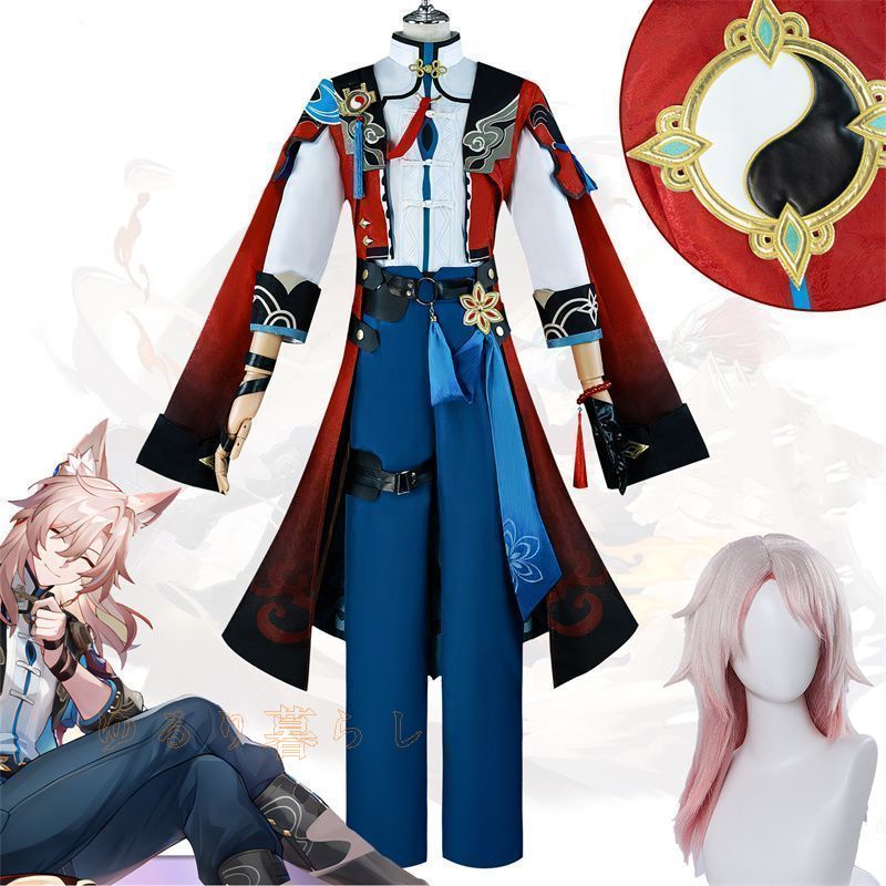 スターレイル 崩壊 スターレイル 霄 Feixiaoコスプレ衣装 大人用ウィッグ付き 制服 cosplay コスチューム 仮装 変装 コスチ