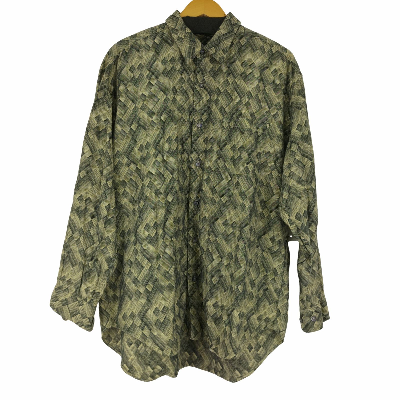 ジャンニヴァレンティノ GIANNI VALENTINO 総柄 L/Sシャツ メンズ  LL