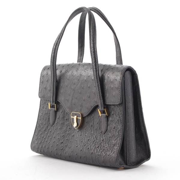 モラビト オーストリッチ モラビト オーストリッチ ハンドバッグ ブラック