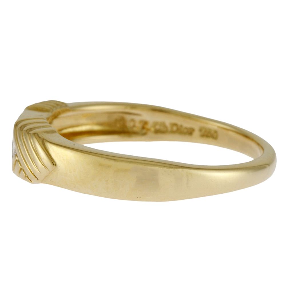 リング 指輪 10.5号 18金 K18イエローゴールド ダイヤモンド 0.07ct  