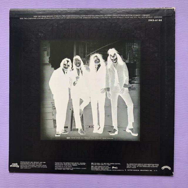 美盤 1975年国内初盤 キッス Kiss 1975年 LPレコード 地獄への接吻