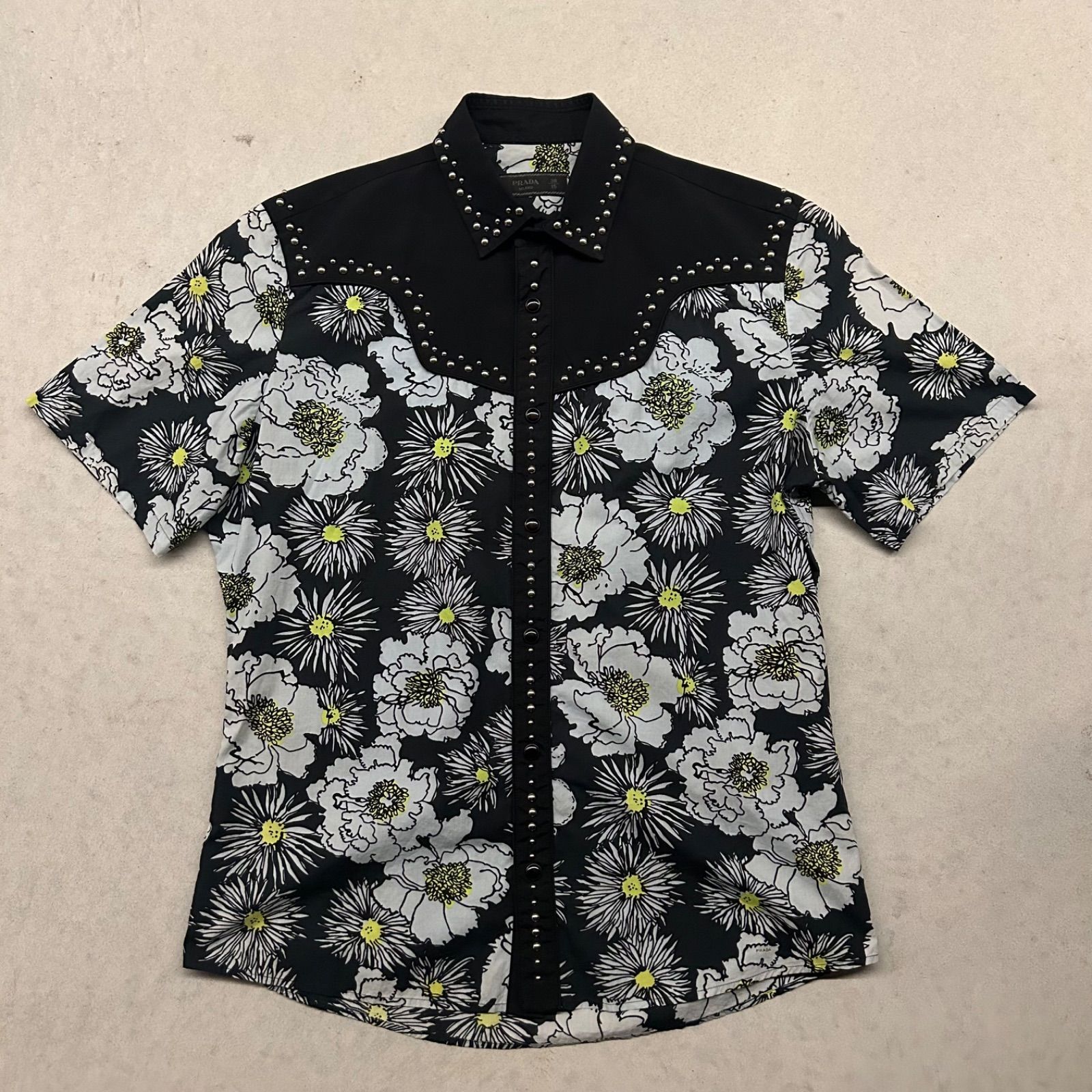 prada studs shirt 12ss