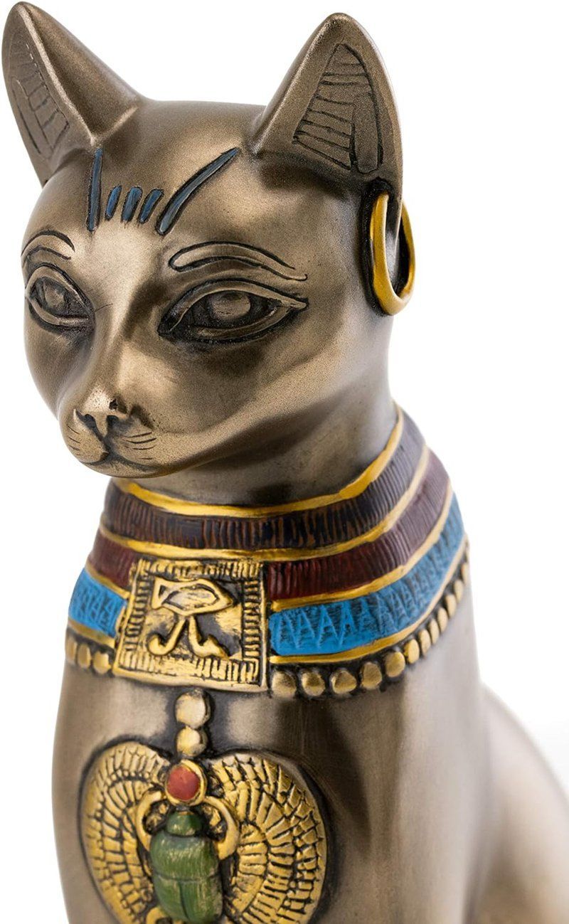 古代エジプトのバステト神 猫神 リアルブロンズ彫像、彫刻 アンク/ ブバスティスの女主 猫の女神 悪霊から守護する女神 多産 プレゼント（輸入品） -  メルカリ