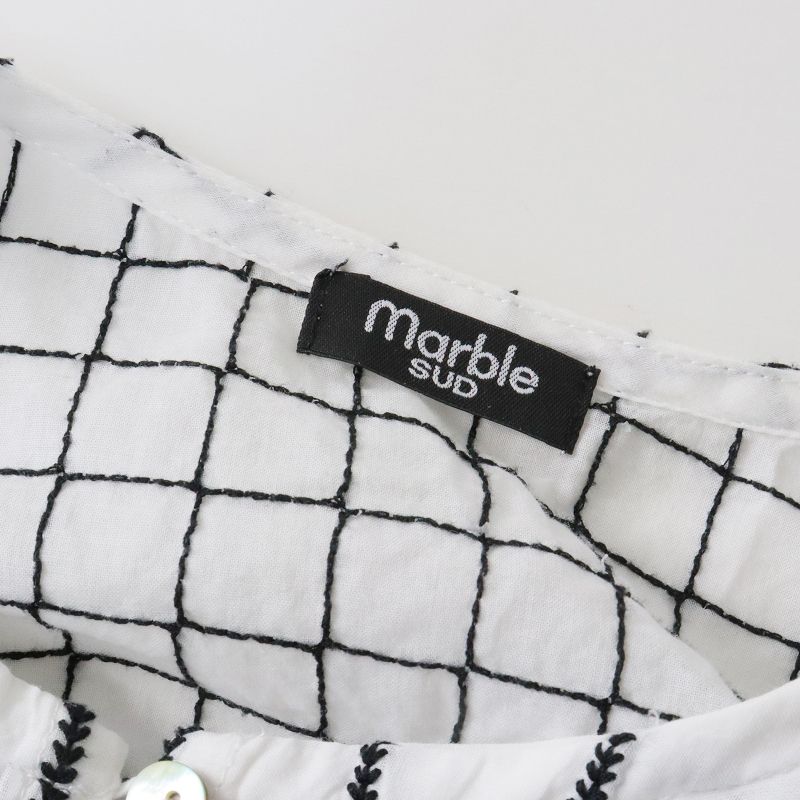 マーブルシュッド marble SUD 美品 2022SS Angelfish 刺繍 フレア