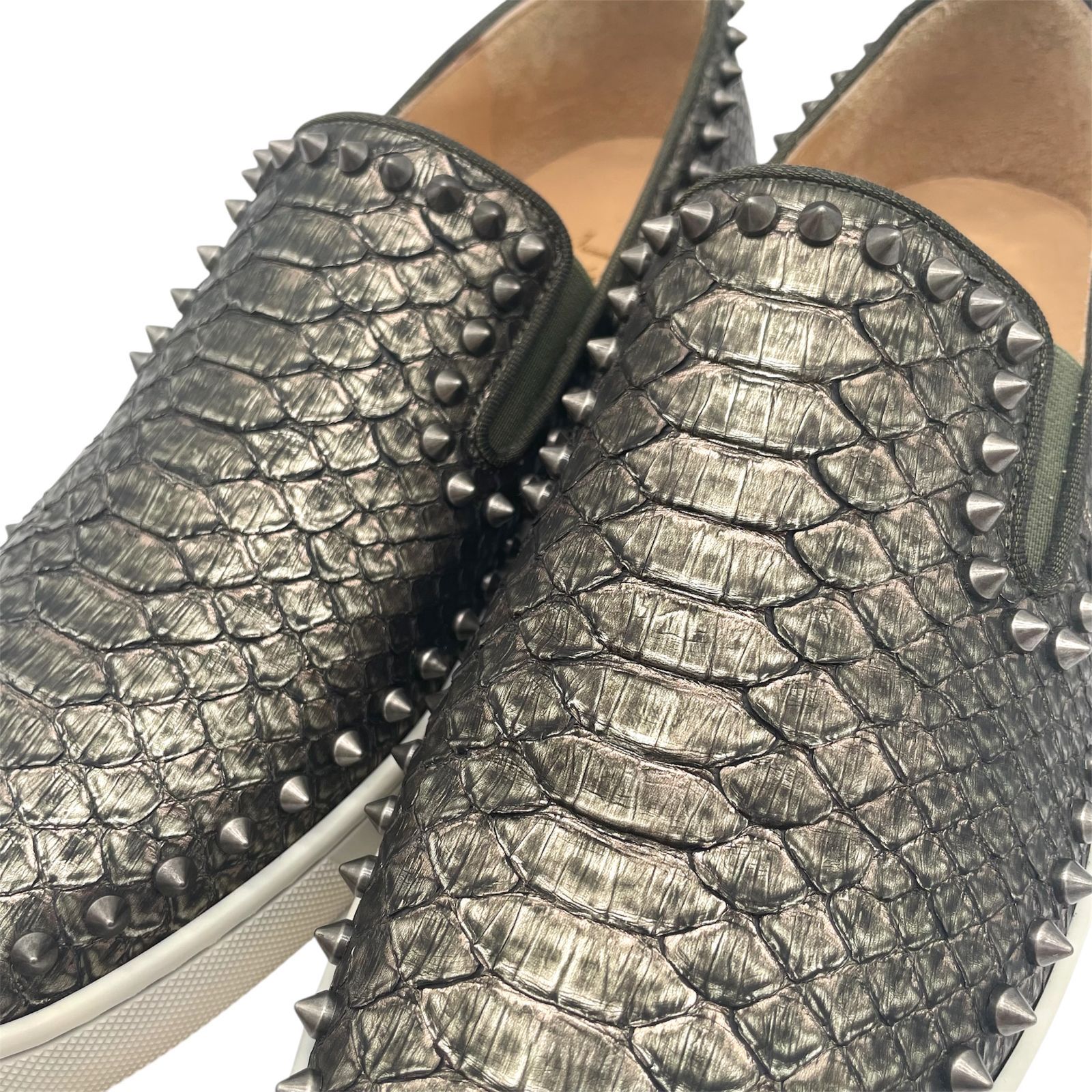 美品 Christian Louboutin クリスチャン ルブタン スリッポン 