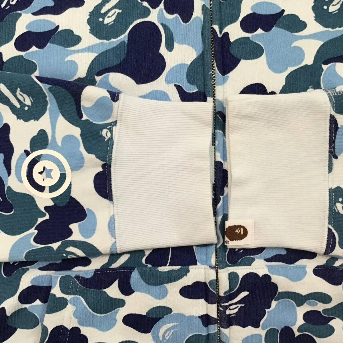 ABC camo Blue タイガー パーカー Mサイズ Tiger full zip hoodie a