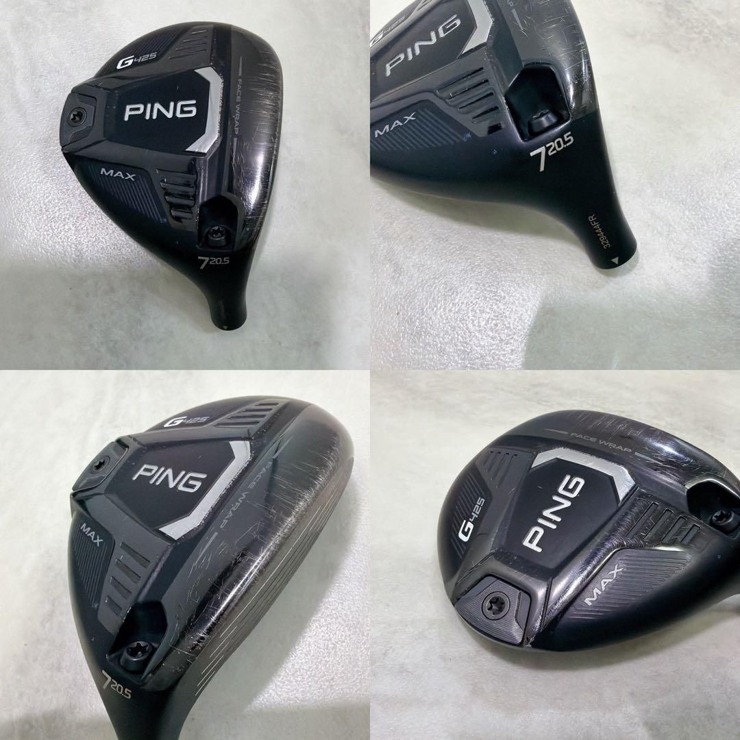 良品 PING G425 MAXフェアウェイウッド 7W 20.5度 ヘッドのみ PING ピン G425 MAX FW 7W 20.5° ヘッド単体 良品 PING G425 MAX