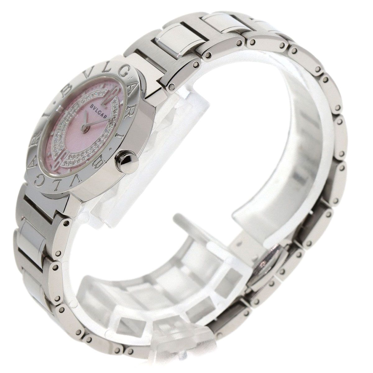 BVLGARI ブルガリ DN ブルガリブルガリ ダイヤモンド 腕時計 SS レディース