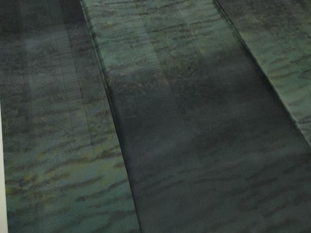 平和屋本店□極上 小紋 市松 花唐草地紋 暈し染め 逸品 DZAA6442kh5