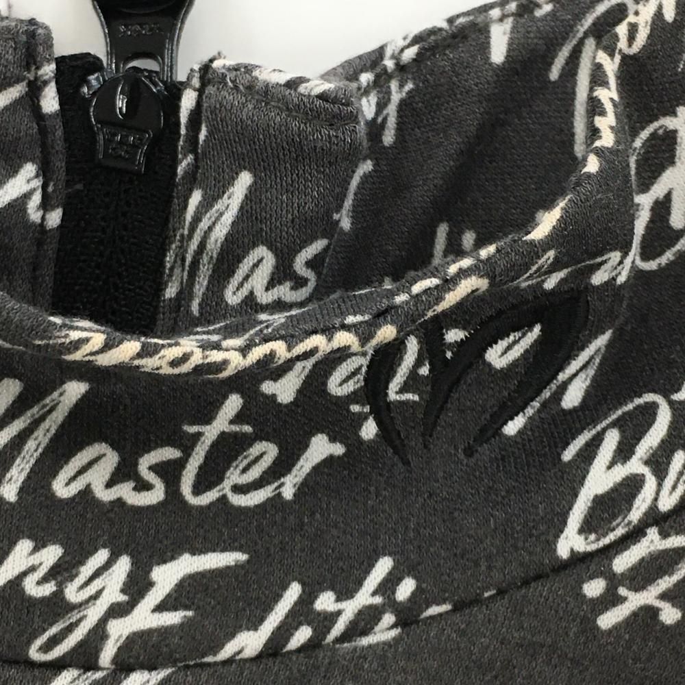 マスターバニー ノースリーブワンピース グレー×白 ロゴ総柄