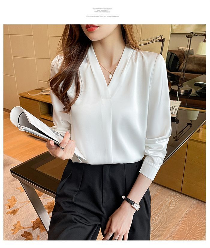 ヴィラ Vila 【 Ellette V Neck Women 】 ファッション レディースファッション トップス シャツ ブラウス レディース セール】 フリルVネックブラウス （シャツ・ブラウス）｜SHIPS