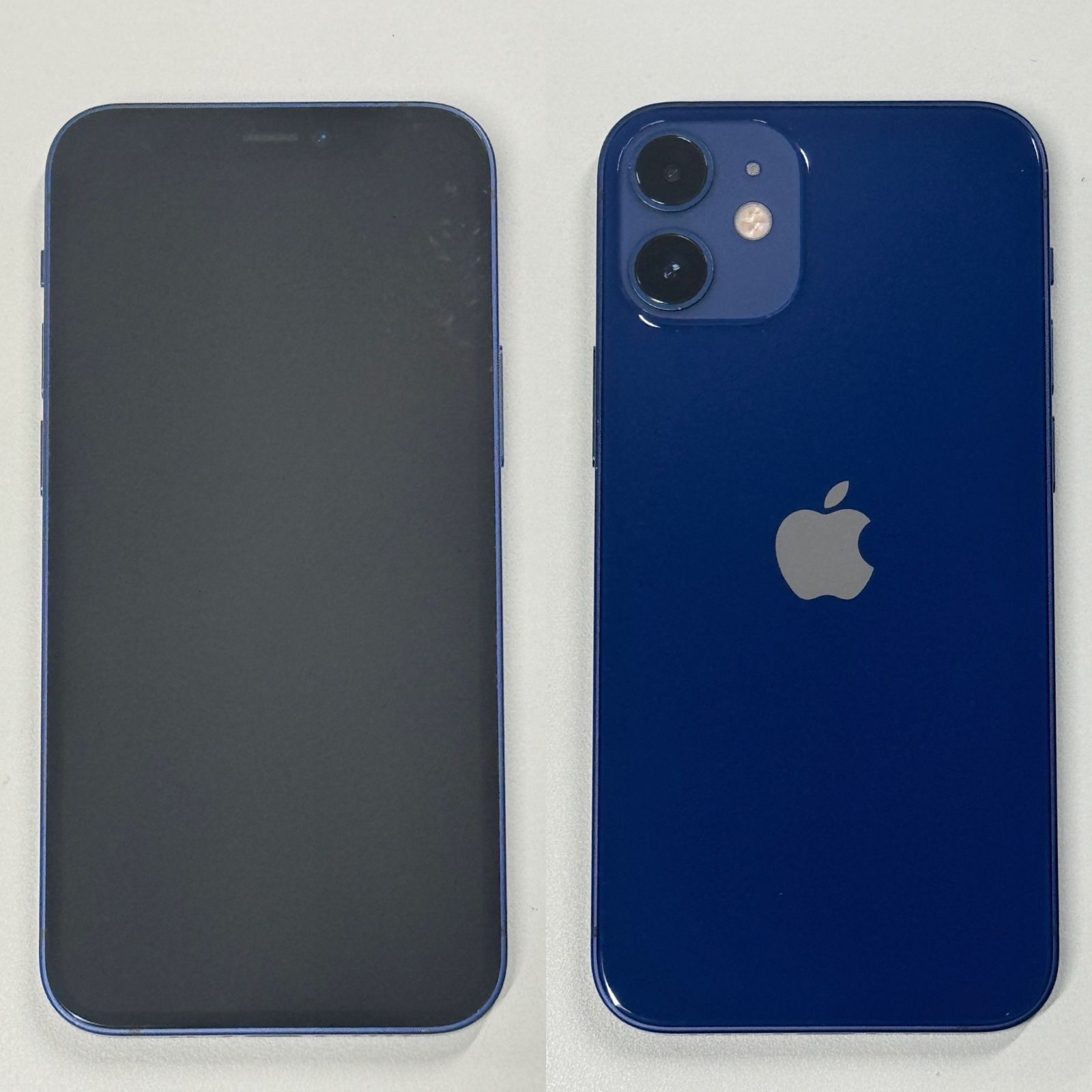 中古品」iPhone12 mini 64GB ブルー MGAP3J/A バッテリ82%【管理