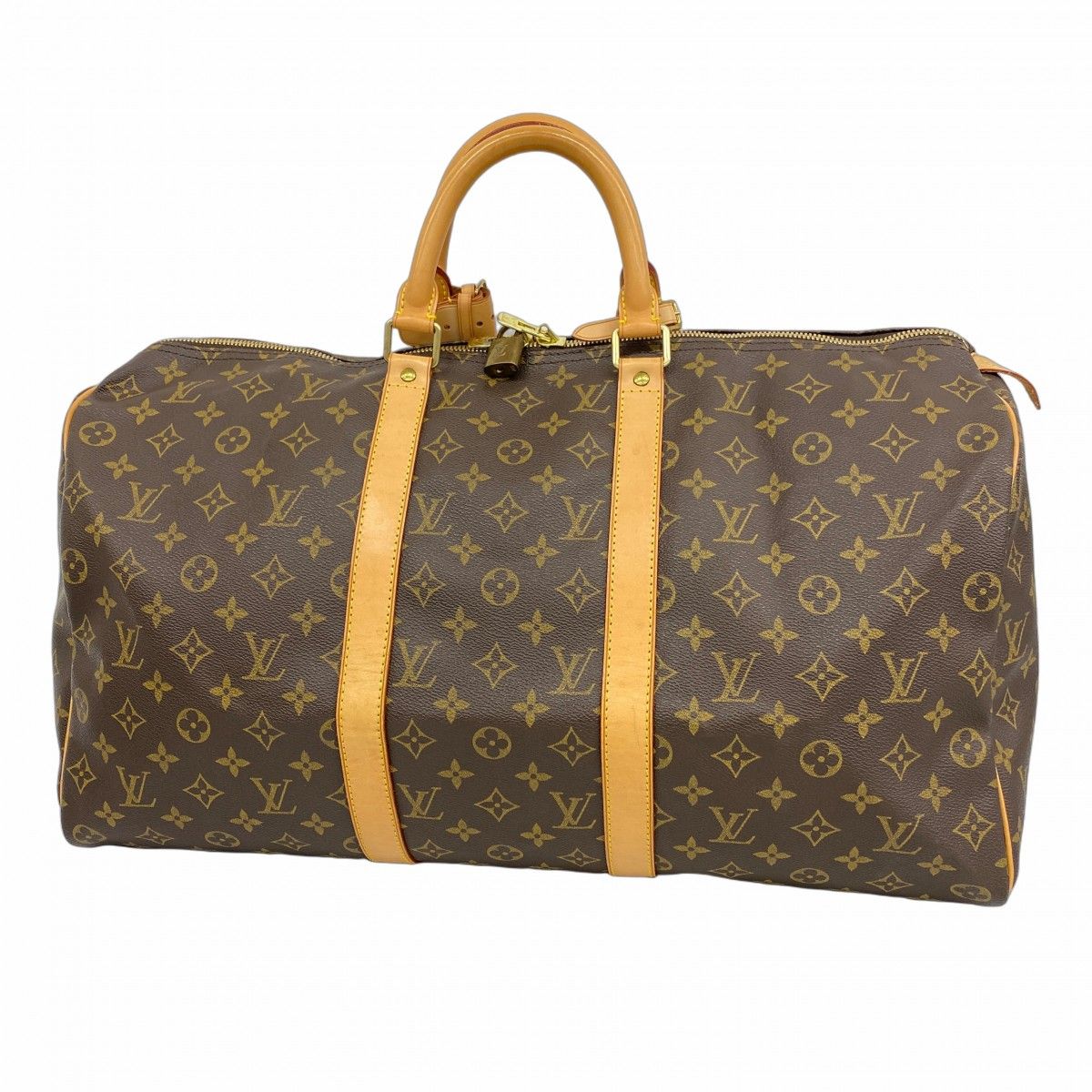 5md3907 ルイヴィトン ボストンバッグ モノグラム キーポル50 M41426 ブラウン メンズ レディース ユニセックス