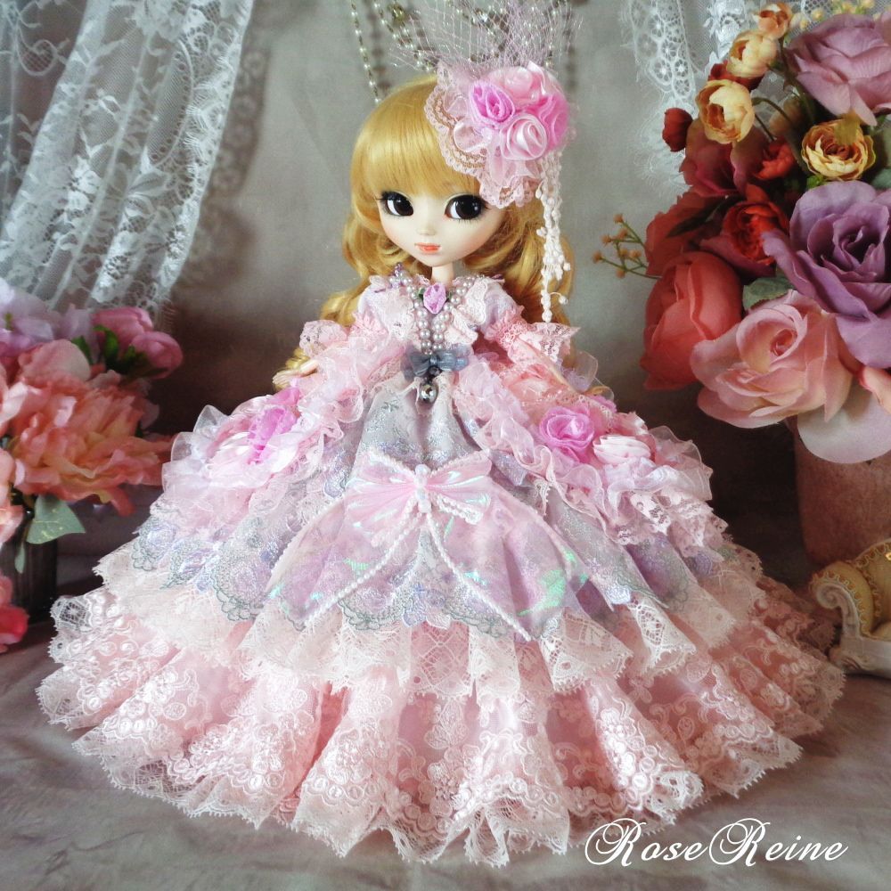 ベルサイユの薔薇 ピンク＆ホワイトのボリュームドールドレス 20周年記念セール！ベルサイユの薔薇 ピンク＆ホワイトのボリューム