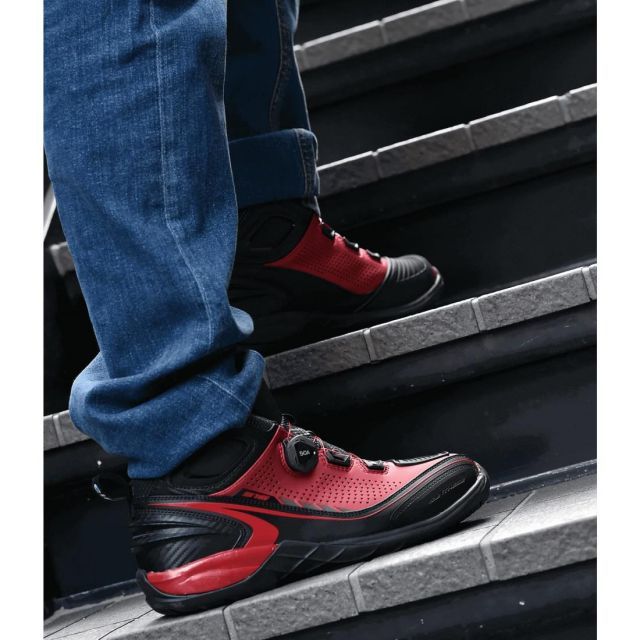 エルフ ELF ローカットライディングシューズ Synthese16 シンテーゼ16 レッド 26.5cm EL016