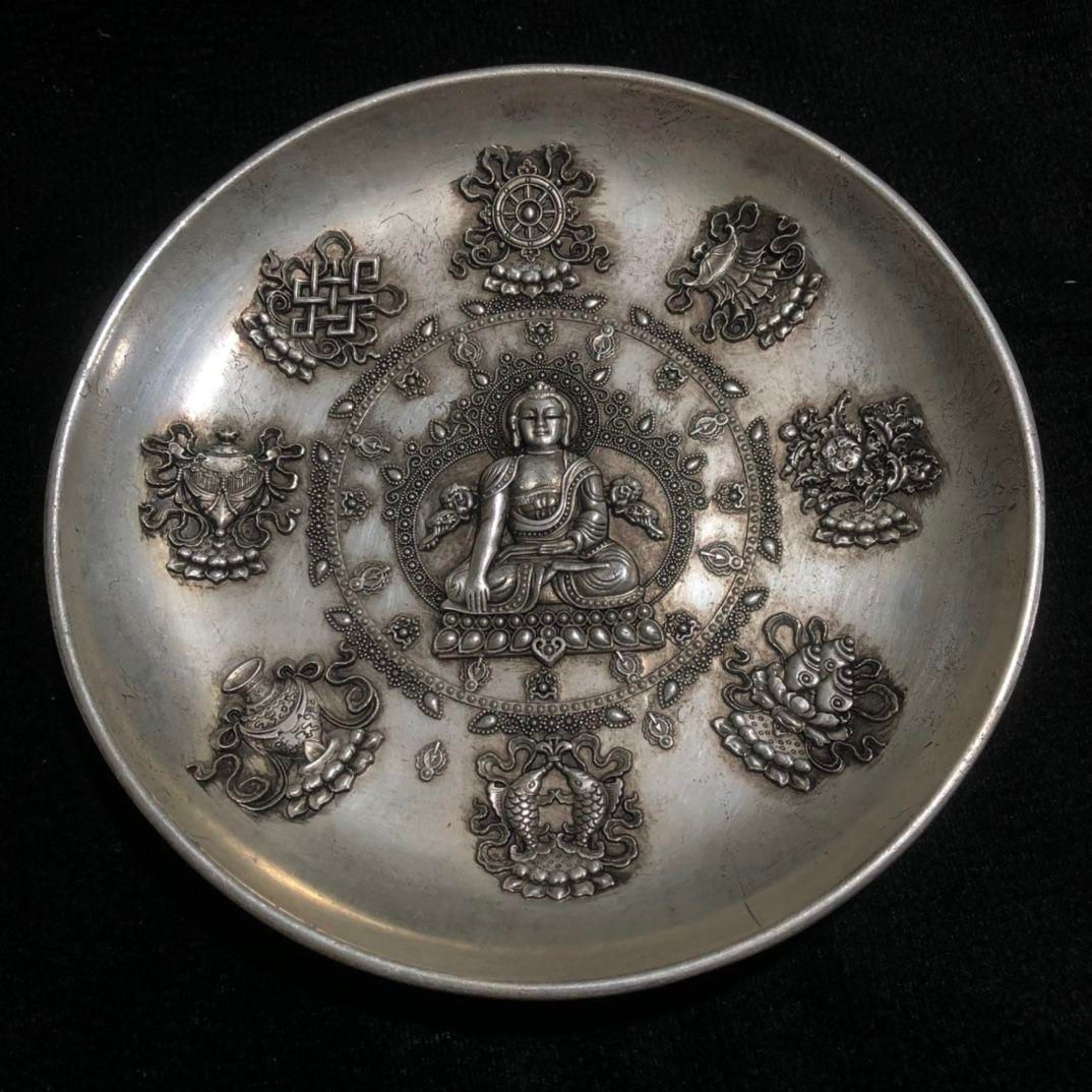 銅細工 皿 法宝如来仏 皿 装飾品 工芸品 美術品 置物