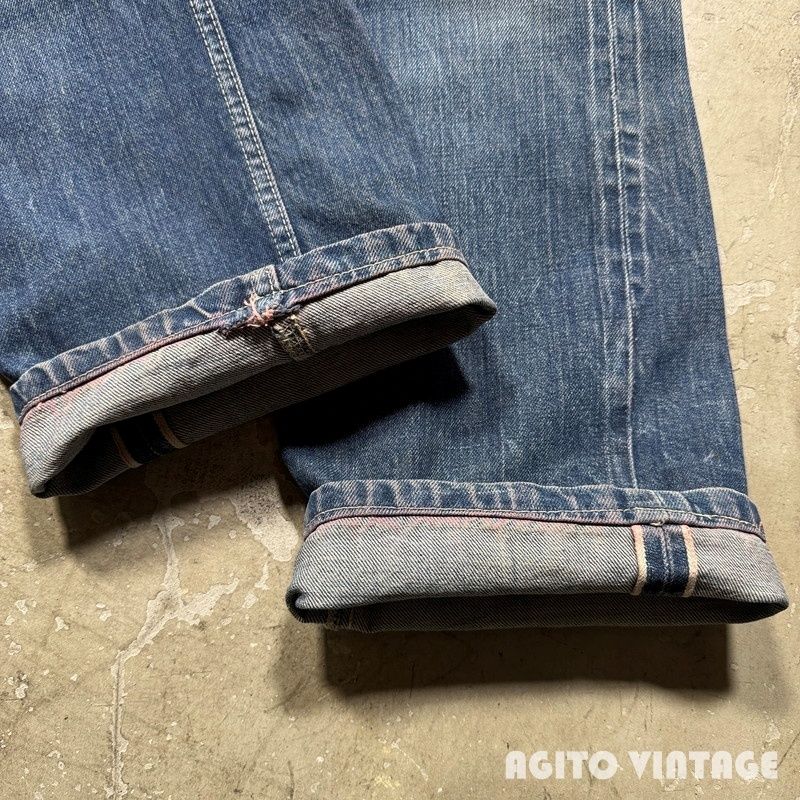 50's BIG SMITH Buckaroo デニムパンツ ウェスタンライン セルヴィッジ付き Ｗ33 50's BIG SMITH Buckaroo デニムパンツ ウェスタンライン セルヴィッジ
