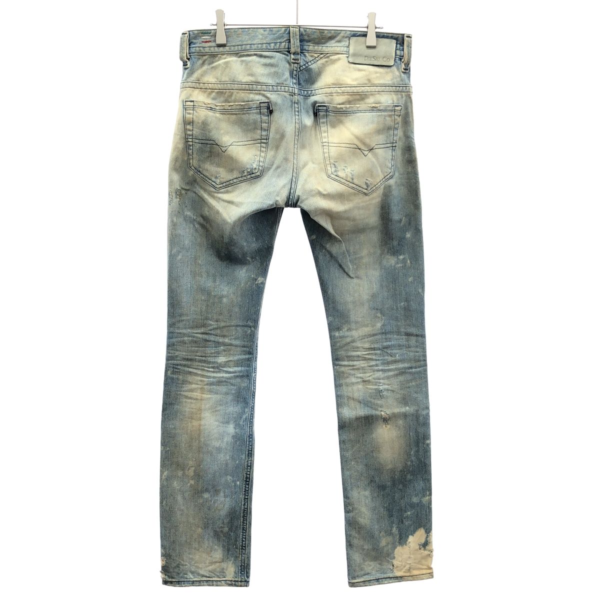 DIESEL ディーゼル THAVAR ダスト加工デニムパンツ インディゴブルー 