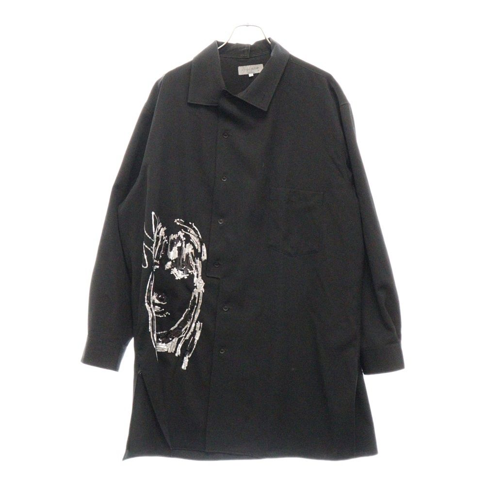 ヨウジヤマモトyohji yamamoto homme スパンコールシャツ　宮沢 Yohji Yamamoto POUR HOMME (ヨウジヤマモト プールオム) 22SS ウール