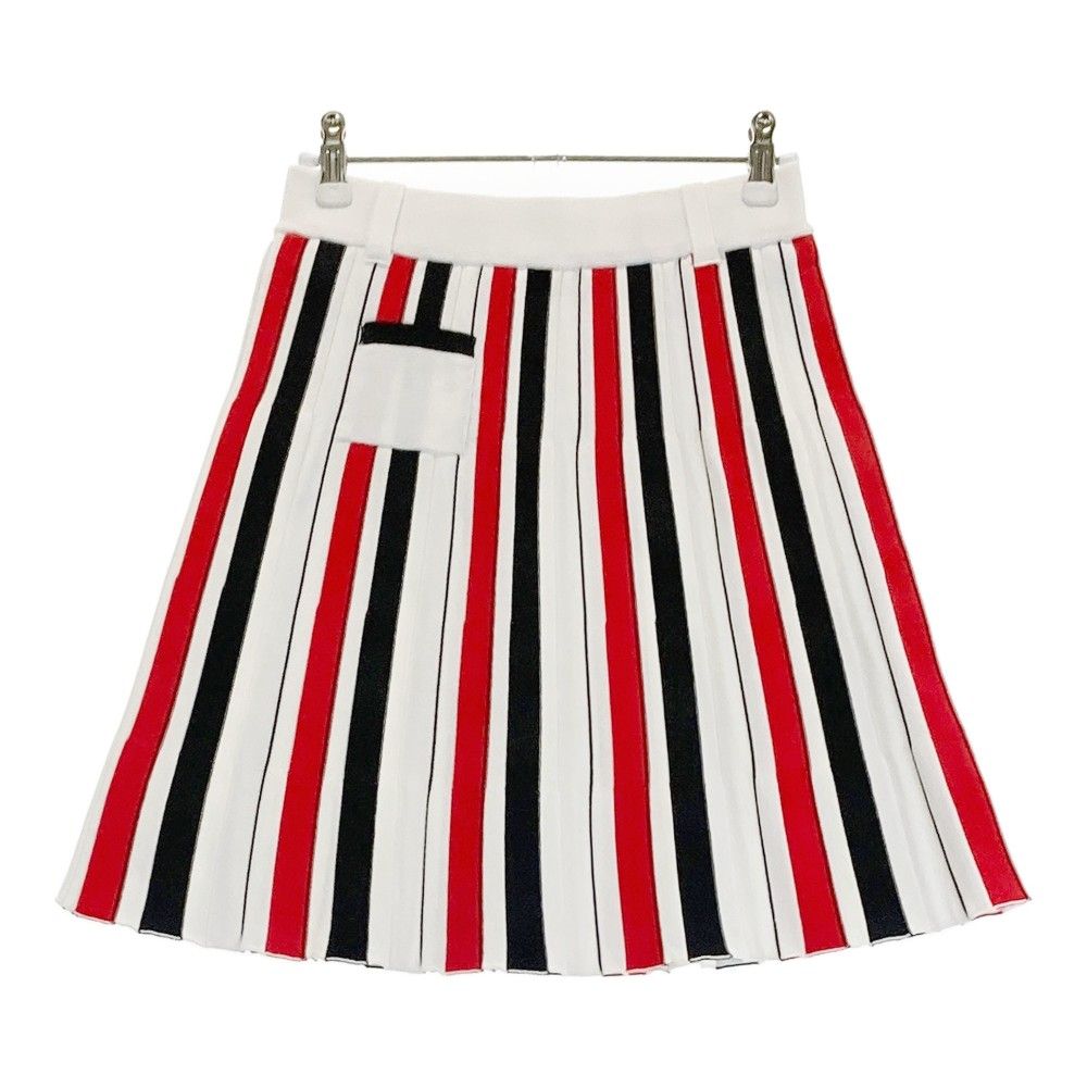 ARCHIVIO アルチビオ ニット スカート ストライプ柄 グレー系 36