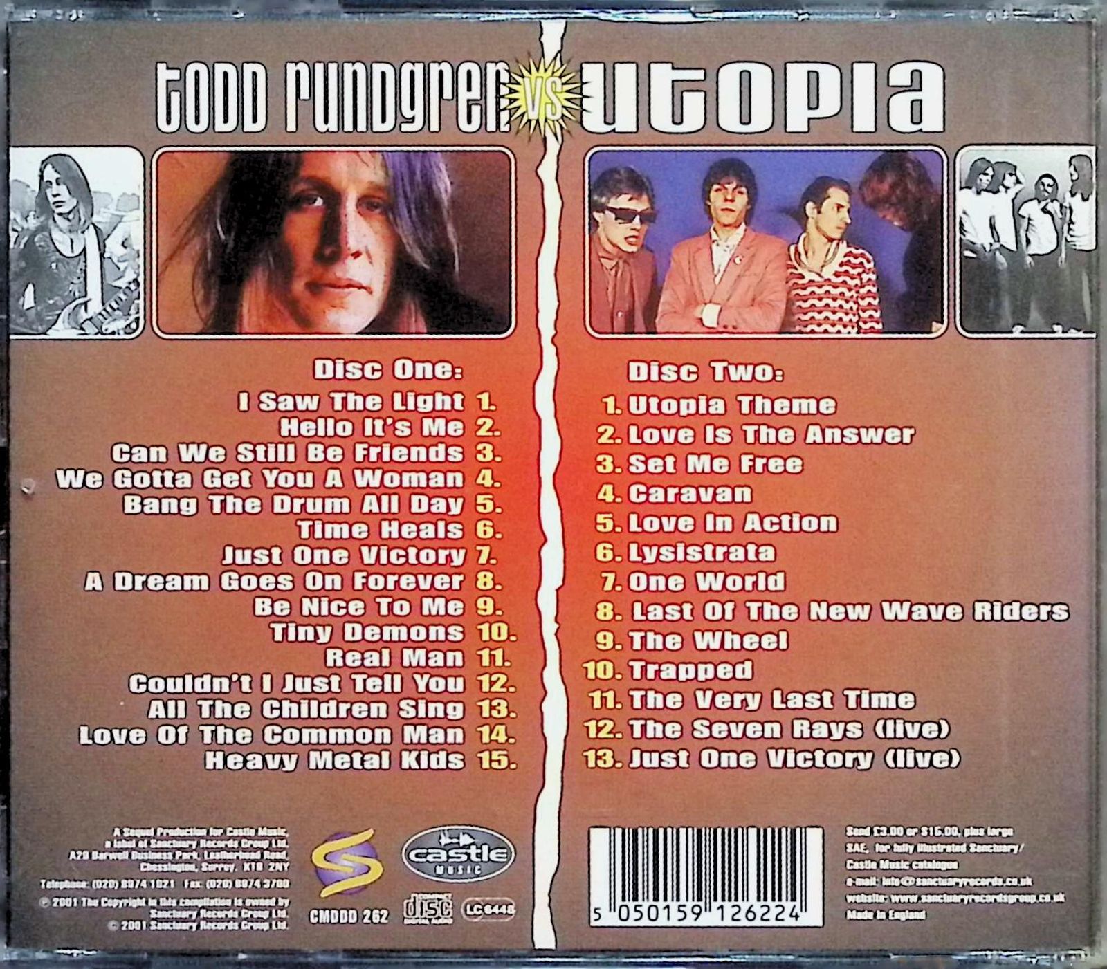 Todd Rundgren Vs. Utopia（2枚組） / トッド・ラングレン