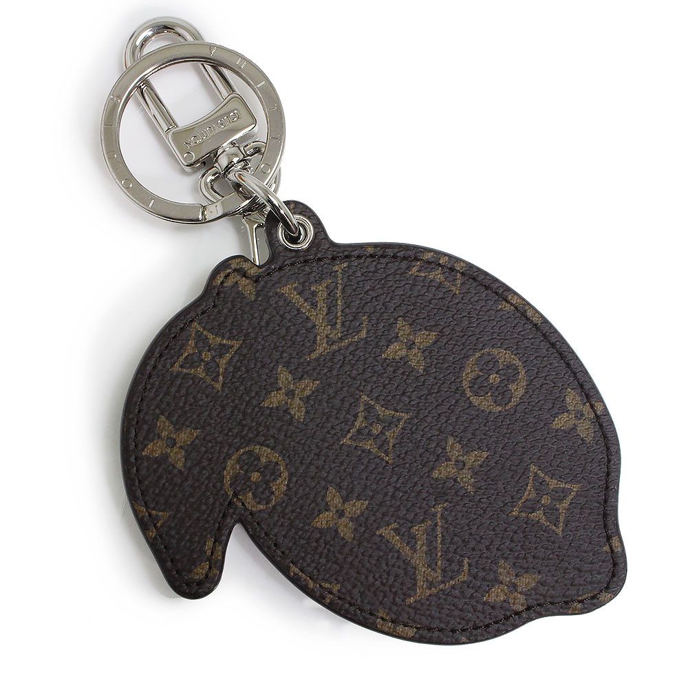 【美品】ルイヴィトン　キーホルダー　キーリング　バッグチャーム　レモン　フルーツ ルイ ヴィトン ポルト クレ LV レモン フルーツ キーホルダー