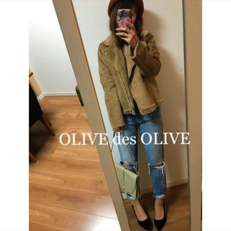 ☆OLIVE des OLIVE☆オリーブデオリーブ フェイクムートンコート