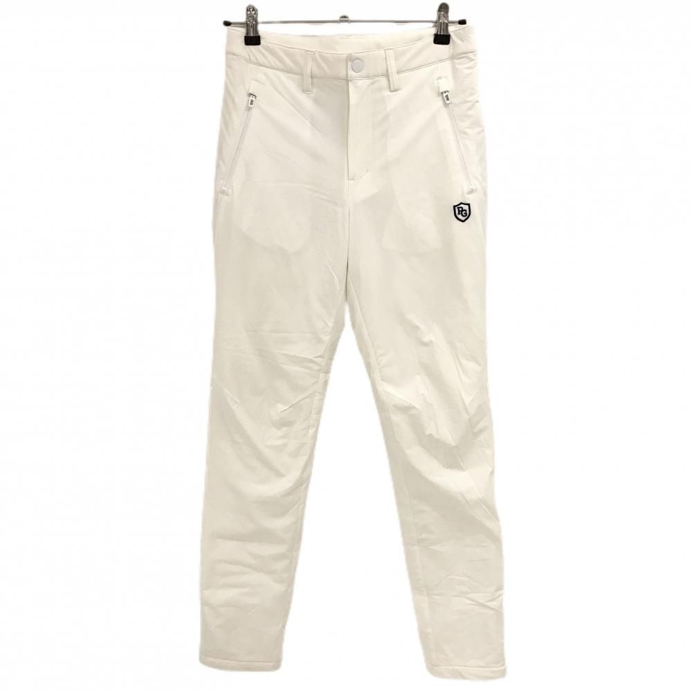 パーリーゲイツ 中綿パンツ 白 細目ブロックチェック地模様 レディース 0 S ゴルフウェア PEARLY GATES