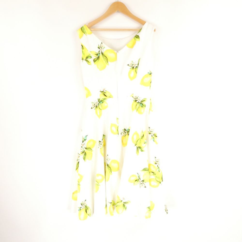 Rene ルネ TISSUE 6726270 ワンピース 38 コットン他 ロング丈 レモン ノースリーブ レディース AY7173A77