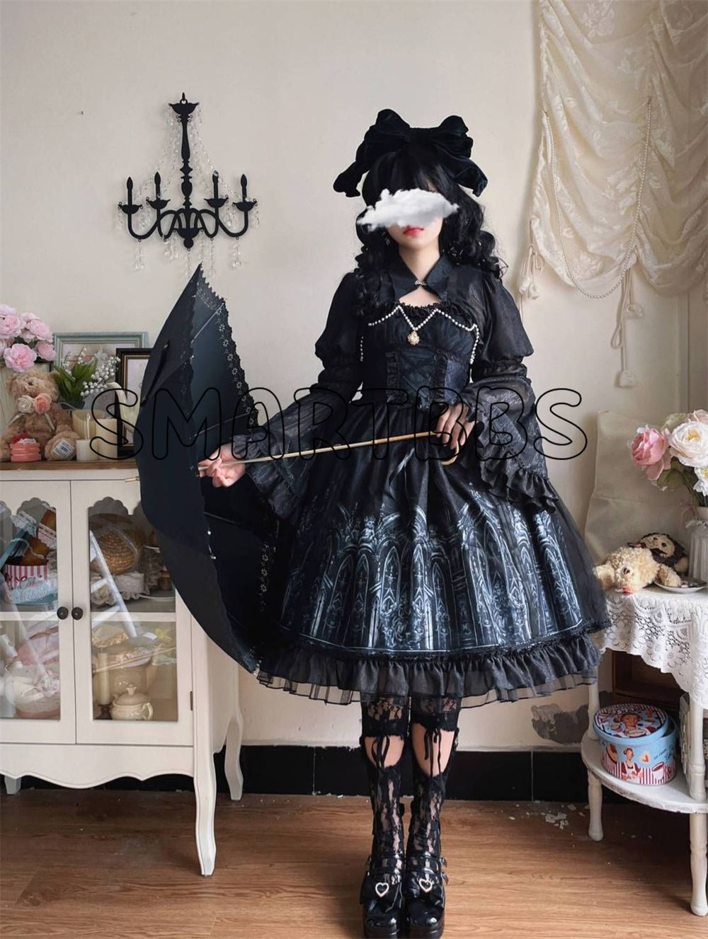 新作 オリジナルデザイン 暗黒ゴシック風 Lolitaワンピース jsk