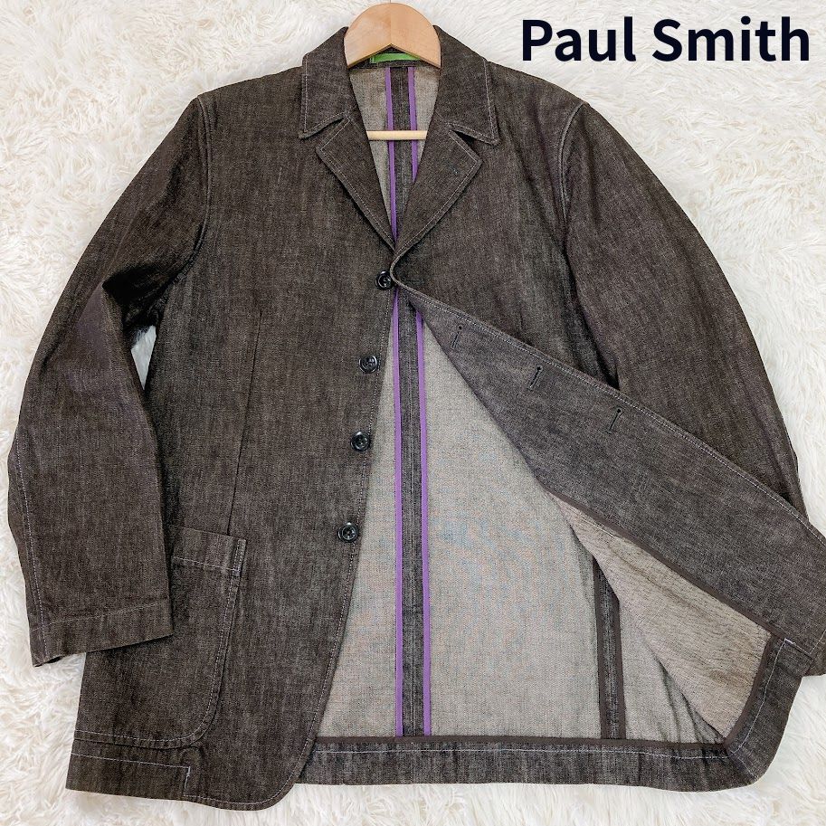 美品】Paul Smith ポールスミス デニムジャケット テーラード コットン