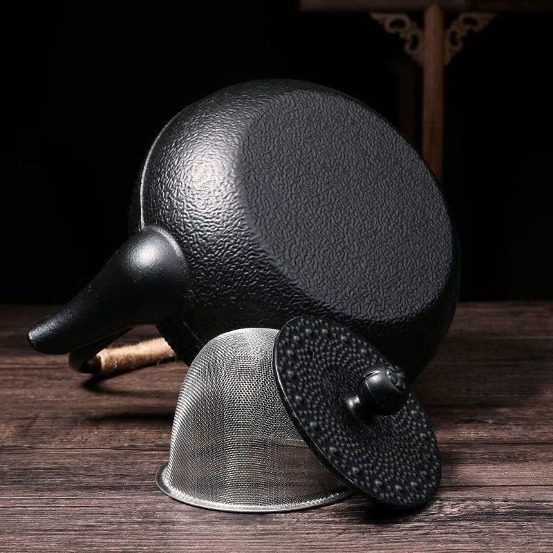 提梁壺鉄瓶対応鉄やかん 鉄分補給 鉄びん 手彫り 1LU 提梁壺鉄瓶対応鉄やかん 鉄分補給 鉄びん 手彫り 1LU